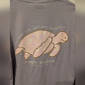 Simply Southern Men's Purple Long Sleeve Shirt